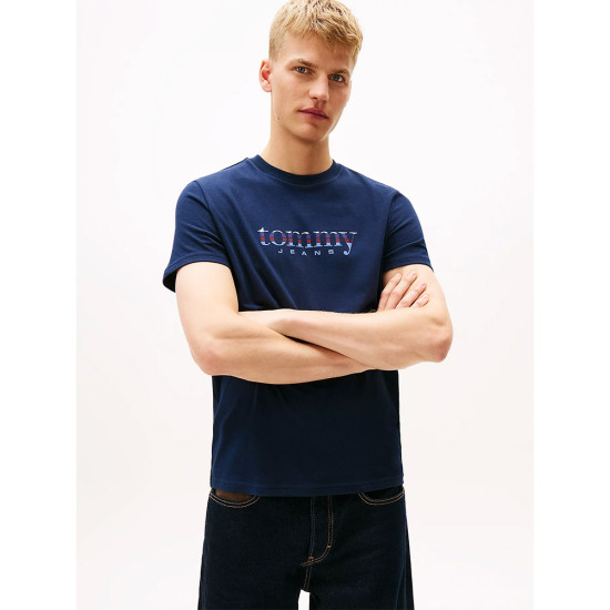 Tommy Hilfiger Ανδρική κοντομάνικη μπλούζα Logo Jersey Slim T-Shirt
